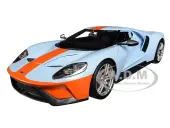 2017 Ford GT Blue with Orange Stripe ""Special Edition"" 1/18 Diecast Model Car by Maisto