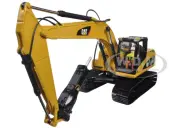 CAT Caterpillar 320D L Hydraulic Excavator with Hammer and Operator ""Core Classics Series"" 1/50 Diecast Model by Diecast Masters