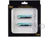 Cobus 3000 Passenger Bus White and Blue with Graphics ""US Airways Shuttle Bus - Greener Transit"" 2 Piece Set ""Gemini 200"" Series Diecast Models by Ge