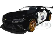 2016 Chevrolet Camaro Widebody Black and White ""Drift Patrol"" ""Wide Body"" Series 1/24 Diecast Model Car by Jada