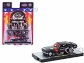 1969 Ford Mustang NHRA Funny Car Black Metallic with Red Stripes and Graphics Limited Edition to 3762 pieces Worldwide 1/64 Diecast Model Car by M2 M