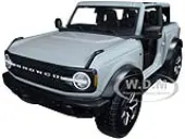 2021 Ford Bronco Badlands Light Gray ""Special Edition"" 1/18 Diecast Model Car by Maisto