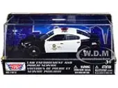 2011 Dodge Charger Pursuit Black and White ""LAPD (Los Angeles Police Department)"" 1/43 Diecast Model Car by Motormax