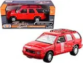 1994 GMC Jimmy with Roof Rack Red ""Timeless Legends"" Series 1/24 Diecast Model Car by Motormax
