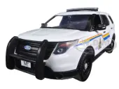 2015 Ford Police Interceptor Utility with Light Bar ""RCMP Royal Canadian Mounted Police"" White 1/24 Diecast Model Car by Motormax