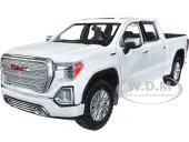 2019 GMC Sierra 1500 Denali Crew Cab Pickup Truck with Sunroof White ""Timeless Legends"" Series 1/24-1/27 Diecast Model Car by Motormax