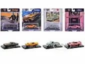 ""Auto-Drivers"" Set of 4 pieces in Blister Packs Release 118 Limited Edition to 9450 pieces Worldwide 1/64 Diecast Model Cars by M2 Machines