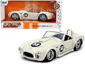 1965 Shelby Cobra 427 S/C 58 Cream ""Bigtime Muscle"" 1/24 Diecast Model Car by Jada