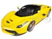 Ferrari LaFerrari F70 Hybrid Yellow with Black Top ""Elite Edition"" Series 1/18 Diecast Model Car by Hot Wheels