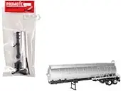 Chemical Tanker Trailer Silver 1/87 (HO) Plastic Model by Promotex