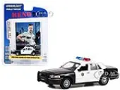 1998 Ford Crown Victoria Police Interceptor Black and White Reno Sheriffs Department ""Lieutenant Jim Dangle"" ""Reno 911"" (2003-2009) TV Series ""Hollyw