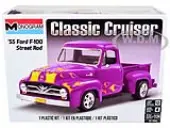 Level 4 Model Kit 1955 Ford F-100 Street Rod Pickup Truck ""Classic Cruiser"" 1/24 Scale Model by Revell