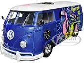 1960 Volkswagen Delivery Van Blue Metallic with White Top ""Maui and Sons"" Limited Edition to 6550 pieces Worldwide 1/24 Diecast Model Car by M2 Machi