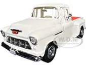 1955 Chevrolet 3100 Stepside Pickup Truck Cream with White Interior ""Timeless Legends"" Series 1/24 Diecast Model Car by Motormax