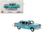 1974 Checker Cab Light Blue ""Detroit"" 1/87 (HO) Scale Model Car by Brekina