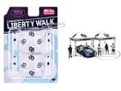 ""Liberty Walk"" Canopy 2 Piece Set White Limited Edition for 1/64 Scale Models by American Diorama