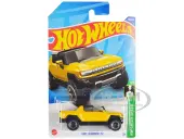 GMC Hummer EV Pickup Truck Yellow with Open Top ""HW Green Speed"" Series Diecast Model Car by Hot Wheels