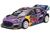 Ford Puma Rally1 19 Sebastien Loeb - Isabelle Galmiche ""M-Sport Ford WRT"" Winner ""Monte Carlo Rally"" (2022) 1/18 Model Car by Top Speed