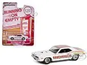 1970 Plymouth Hemi Barracuda ""Ramchargers"" White with Red Stripes ""Running on Empty"" Series 17 1/64 Diecast Model Car by Greenlight