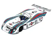 Lancia GR6 51 Michele Alboreto - Teo Fabi - Rolf Stommelen ""Martini Racing"" ""24 Hours of Le Mans"" (1982) with Acrylic Display Case 1/18 Model Car by
