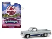 1985 GMC Sierra Classic K2500 Pickup Truck Silver Metallic and Midnight Blue ""Down on the Farm"" Series 9 1/64 Diecast Model by Greenlight