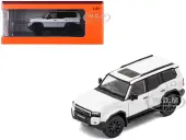 Toyota Land Cruiser Prado 250 White Metallic 1/64 Diecast Model Car by GCD