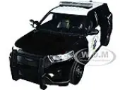 2022 Ford Police Interceptor Utility ""California Highway Patrol"" Black and White 1/24 Diecast Model Car by Motormax