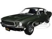 1968 Ford Mustang GT Fastback Highland Green Metallic 1/24 Diecast Model Car by Greenlight