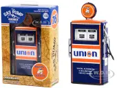 1954 Tokheim 350 Twin Gas Pump ""Union 76 Minute Man Service"" Dark Blue and Orange ""Vintage Gas Pumps"" Series 11 1/18 Diecast Replica by Greenlight