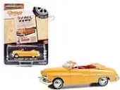 1949 Mercury Eight Convertible Yellow Metallic with Red Interior ""Its Got Plenty Of Get-Up-And-Go"" ""Vintage Ad Cars"" Series 9 1/64 Diecast Model Car