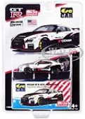 2020 Nissan GT-R (R35) Nismo ""Yokohama"" Black and White with Carbon Top and Red Stripes Limited Edition to 3600 pieces 1/64 Diecast Model Car by Era