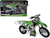 Kawasaki KX450SR Dirt Bike Motorcycle 21 Jason Anderson Green and Black ""Kawasaki Racing Team"" 1/6 Model by New Ray