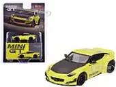Nissan Z ""Pandem"" Ikazuchi Yellow with Carbon Hood Limited Edition to 4800 pieces Worldwide 1/64 Diecast Model Car by Mini GT