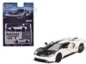 Ford GT ""1964 Prototype Heritage Edition"" Wimbledon White with Black Hood and Stripe Limited Edition to 2400 pieces Worldwide 1/64 Diecast Model Car