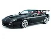 1997 Ferrari 550 ""Koenig Special"" Black with Red Interior 1/18 Model Car by GT Spirit