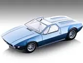 1966 De Tomaso Mangusta Spyder Blue Metallic Limited Edition to 40 pieces Worldwide 1/18 Model Car by Tecnomodel