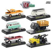 Auto Thentics 6 Piece Set Release 50 IN DISPLAY CASES 1/64 Diecast Model Cars by M2 Machines