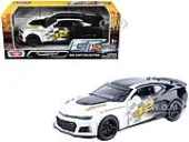 2017 Chevrolet Camaro ZL1 42 Black and White ""GT Racing"" Series 1/24 Diecast Model Car by Motormax