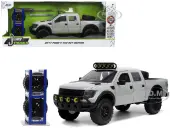 2011 Ford F-150 SVT Raptor Pickup Truck Light Gray with Extra Wheels ""Just Trucks"" Series 1/24 Diecast Model Car by Jada