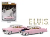 1955 Cadillac Fleetwood Series 60 Special Elvis Presley ""Pink Cadillac"" (1935-1977) 1/64 Diecast Model Car by Greenlight