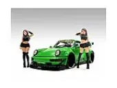 ""Auto Salon Girls"" 2 piece Figures Set for 1/18 Scale Models by American Diorama