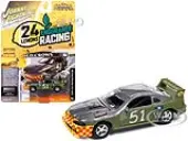 1990s Ford Mustang Race Car 51 Military Green and Dark Silver Metallic ""Old Crows"" ""24 Hours of Lemons"" Limited Edition to 4740 pieces Worldwide ""Str