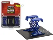 Automotive Double Scissor Lift Blue ""Double Scissor Lifts"" Series 1 1/64 Diecast Model by Greenlight