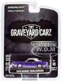 1970 Dodge Challenger Purple with White Top ""Graveyard Carz"" (2012) TV Series (Season 5 ""Chally vs. Chally"") ""Hollywood"" Series 22 1/64 Diecast Model
