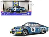 Alpine A110 1600S 6 Jean-Claude Andruet - Pierre Pagani ""Rallye Montecarlo"" (1972) ""Competition"" Series 1/18 Diecast Model Car by Solido