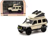 Mercedes-AMG G 63 with Camping Tent Beige ""Road64"" Series 1/64 Diecast Model Car by Tarmac Works