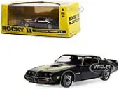 1979 Pontiac Firebird T/A Trans Am Black with Hood Phoenix ""Rocky II (1979) Movie"" 1/43 Diecast Model Car by Greenlight