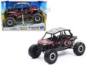 Polaris RZR XP 4 Turbo EPS Sport UTV Red Metallic with Graphics and Black Top ""Xtreme Off-Road"" Series 1/18 Diecast Model by New Ray