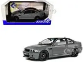 2000 BMW E46 M3 ""Streetfighter"" Nardo Gray with Black Top 1/18 Diecast Model Car by Solido