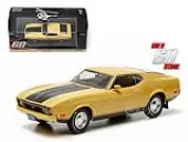 1973 Ford Mustang Mach 1 Yellow ""Eleanor"" ""Gone in Sixty Seconds"" Movie (1974) 1/43 Diecast Model Car by Greenlight